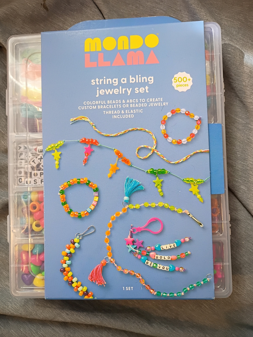 Mondo Llama Kids Bead Jewelry Kit - Multicolor